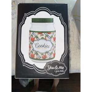 Pavilion Gift Company You and Me by Jessie Steele Ceramic Cookie Jar, 9-Inch,
